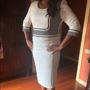 Terramina Black and White Dress